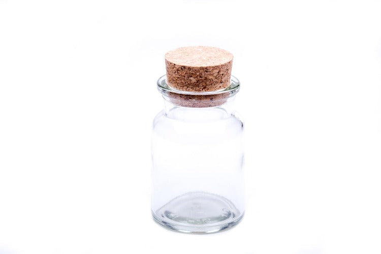 Glass Apothecary Jar With Cork Stopper 1 Jar 