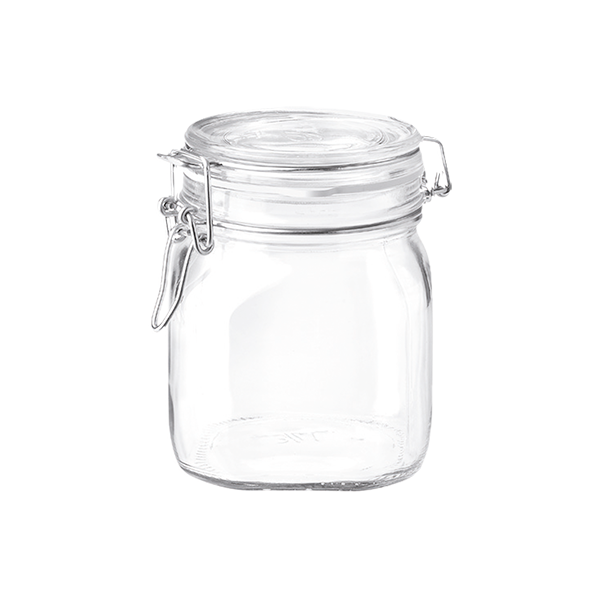 BORMIOLI FIDO CLEAR GLASS 0.75L (25 1/4oz) STORAGE JAR - Hastingsville
