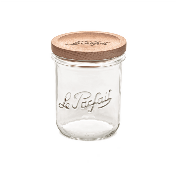 Bistrot Glass Jar with Wooden Lid