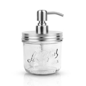 Stainless Steel Soap Dispenser with Familia Wiss Jar