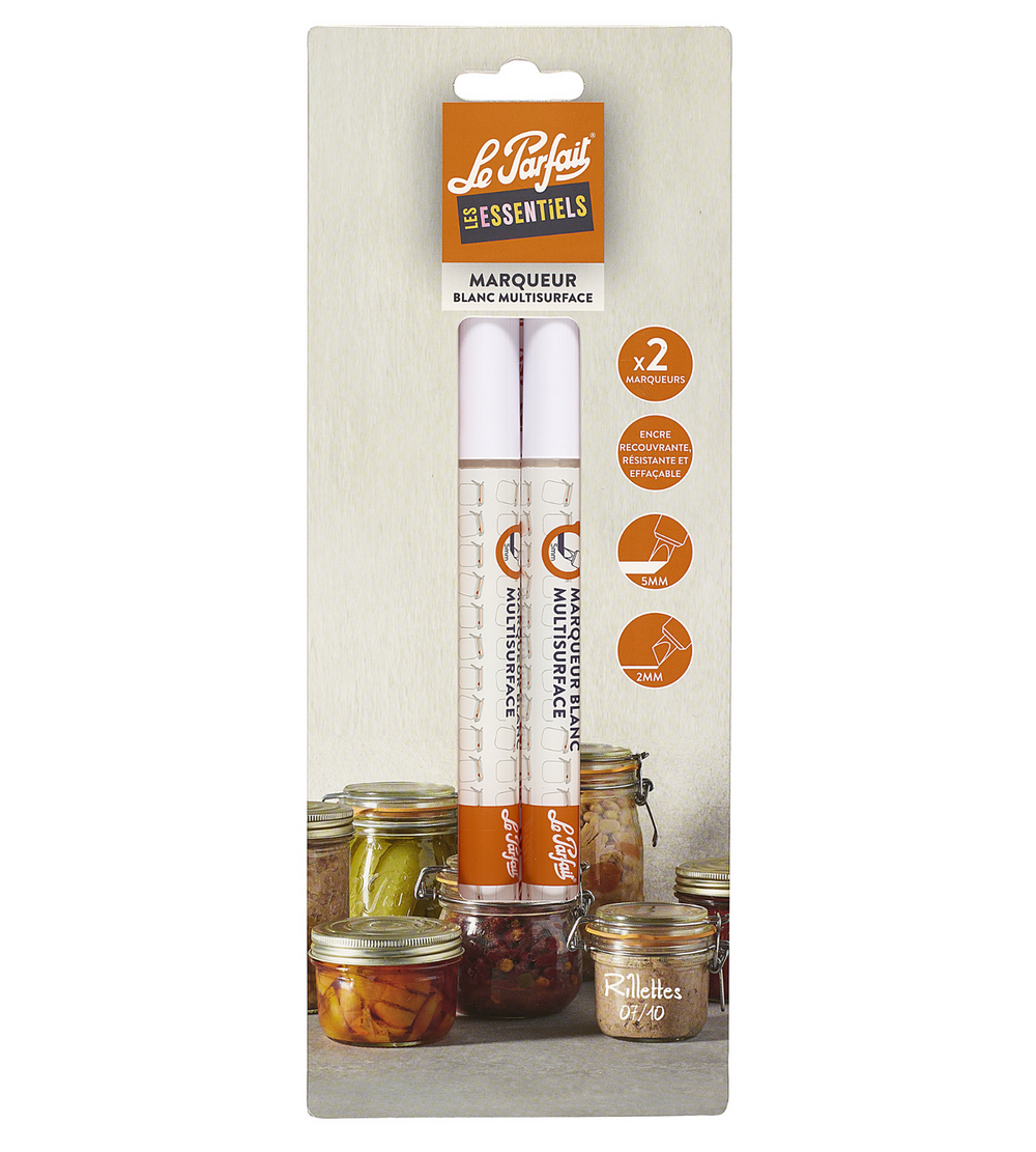 Pack of 2 White Markers