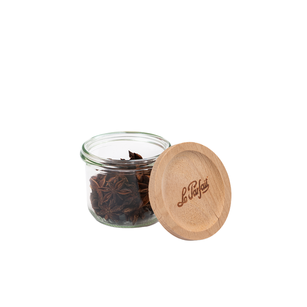 Bistrot Glass Jar with Wooden Lid