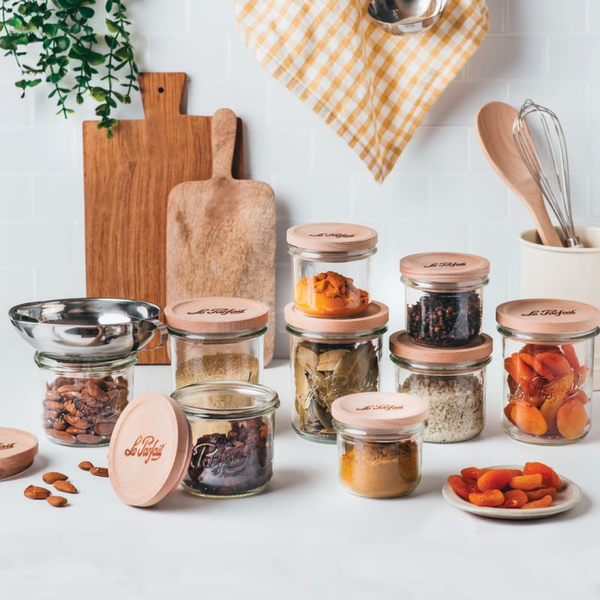 Bistrot Glass Jar with Wooden Lid