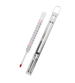Stainless-Steel-Sleeved Thermometer