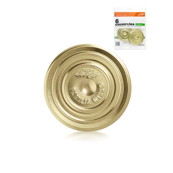 LeParfait Lids for Famiia Wiss Jars - Bag of 6