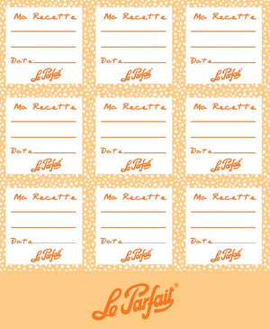 Sheet of 27 Adhesive Labels