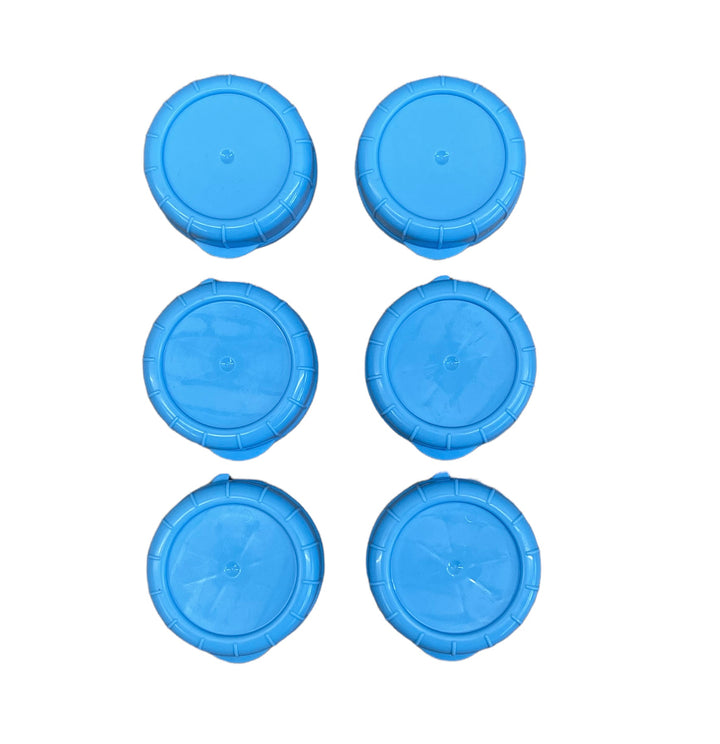 6 Pack Glass Bottle Replacement Caps with Tampered Evident Seal, 48mm Diameter Bottle Lids - Hastingsville