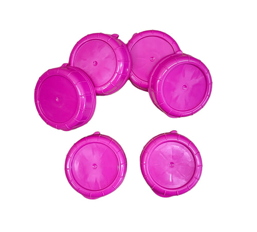 6 Pack Glass Bottle Replacement Caps with Tampered Evident Seal, 48mm Diameter Bottle Lids - Hastingsville