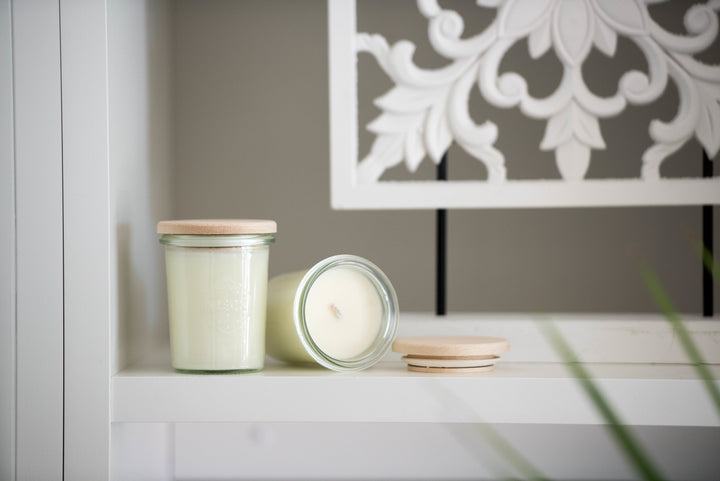 Weck Jar // Soy Candle - Sandalwood and Cedar - Hastingsville