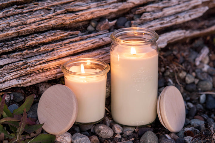 Weck Jar // Soy Candle - Sandalwood and Cedar - Hastingsville