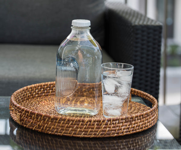 64-Oz Glass Milk Bottle with Lid - Hastingsville